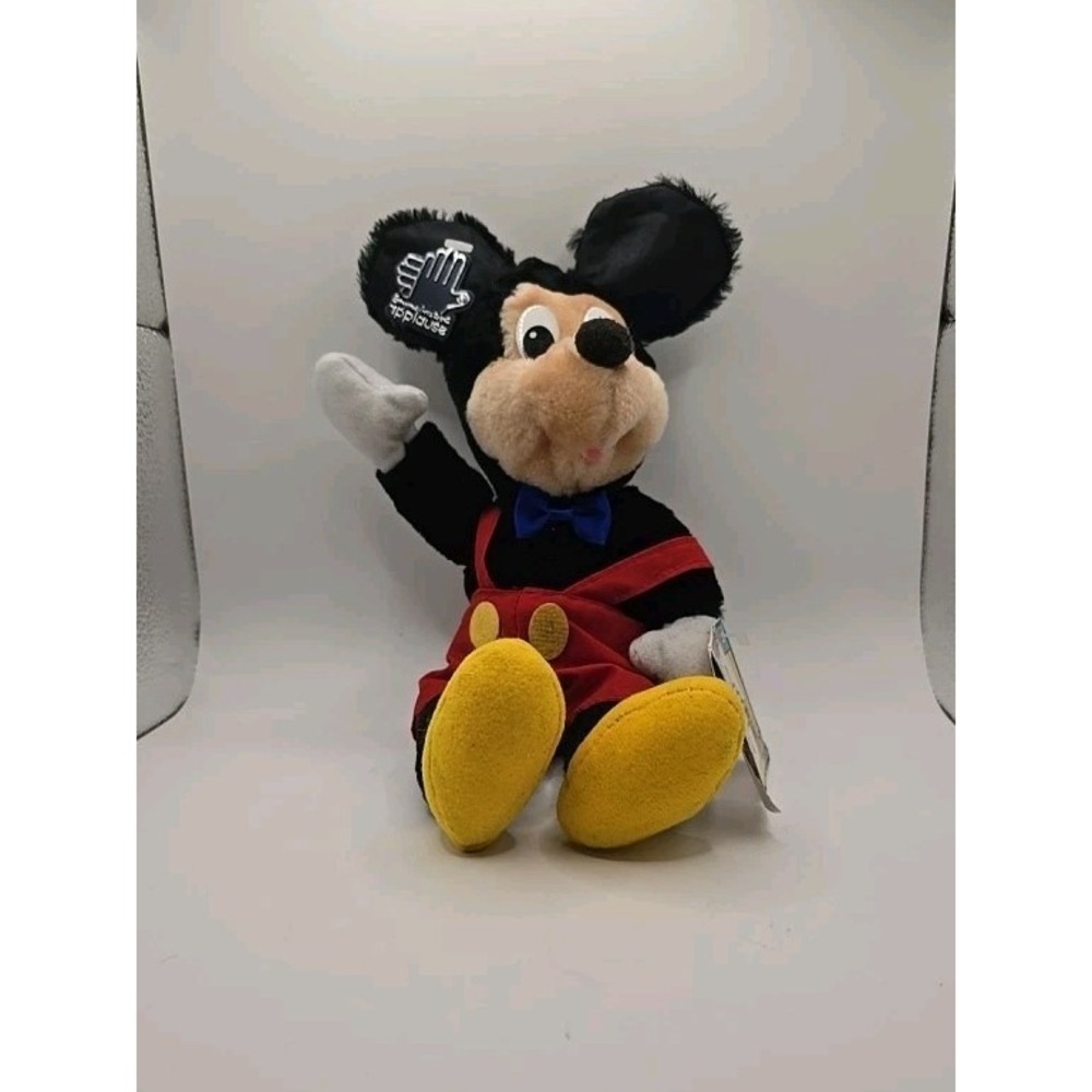 Walt Disney Productions 10" Vintage Mickey Mouse Applause Stuffed Toy